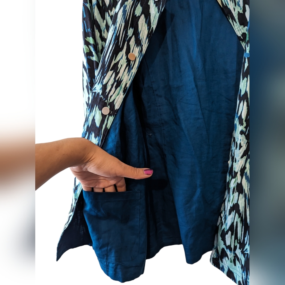 Chico's Reversible Solid To Print Jacket - image 8